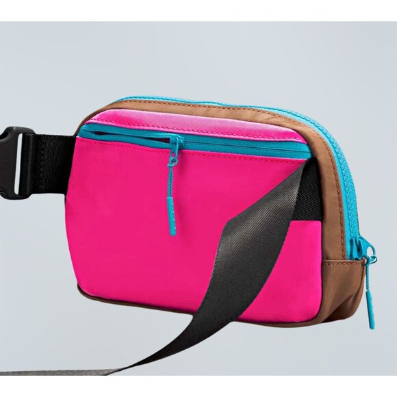 Lululemon Everywhere 1L Sonic Pink/Cacao Belt Bag RARE Fanny Bag Crossbody NWT - Picture 6 of 10